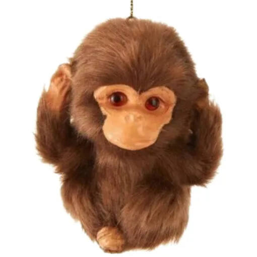 Kurt Adler Furry Baby Monkey Ornament -Hot Sale Kurt Adler Store 018192A Furry Baby Monkey Ornament 46778.1654104527
