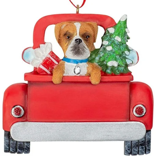 Kurt Adler Personalized Boxer In Back Of Truck Ornament -Hot Sale Kurt Adler Store 019405 Personalized Boxer In Back Of Truck Ornament 66210.1650381144