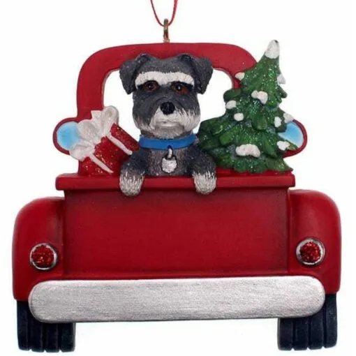 Kurt Adler Personalized Schnauzer In Back Of Truck Ornament -Hot Sale Kurt Adler Store 019427 Personalized Schnauzer In Back Of Truck Ornament 69648.1650389518
