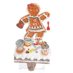 Kurt Adler Girl Gingerbread Stocking Holder