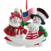 Kurt Adler Personalized Patriotic Snow Family Of 3 Ornament -Hot Sale Kurt Adler Store w8514 42477.1622547687